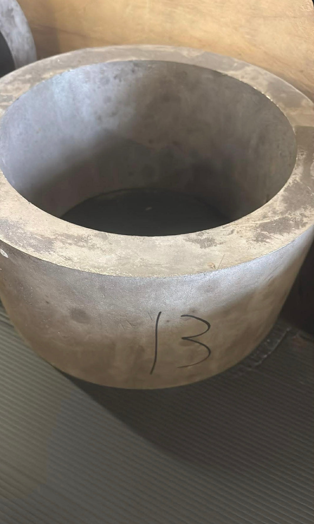 Rør i rustfrit stål, Ø253,55, Ø196,39, L=132mm – Aksler & Rør