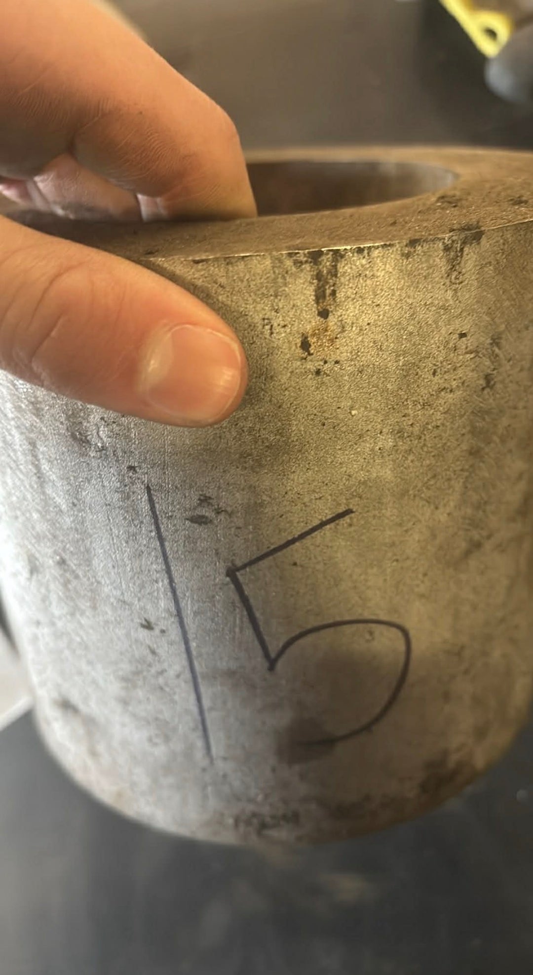 Rør i rustfrit stål, Ø125.01, Ø92.08, L=133mm – Aksler & Rør