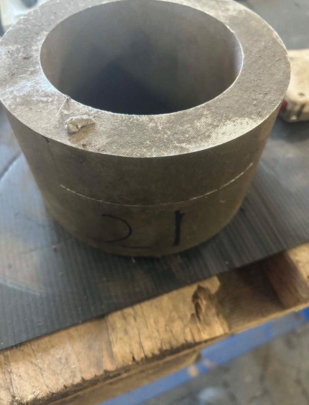 Rør i rustfrit stål, Ø151.04, Ø103.11, L=92mm