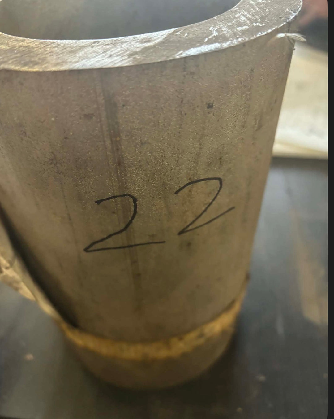 Rør i rustfrit stål, Ø142.27, Ø99, L=216mm – Aksler & Rør
