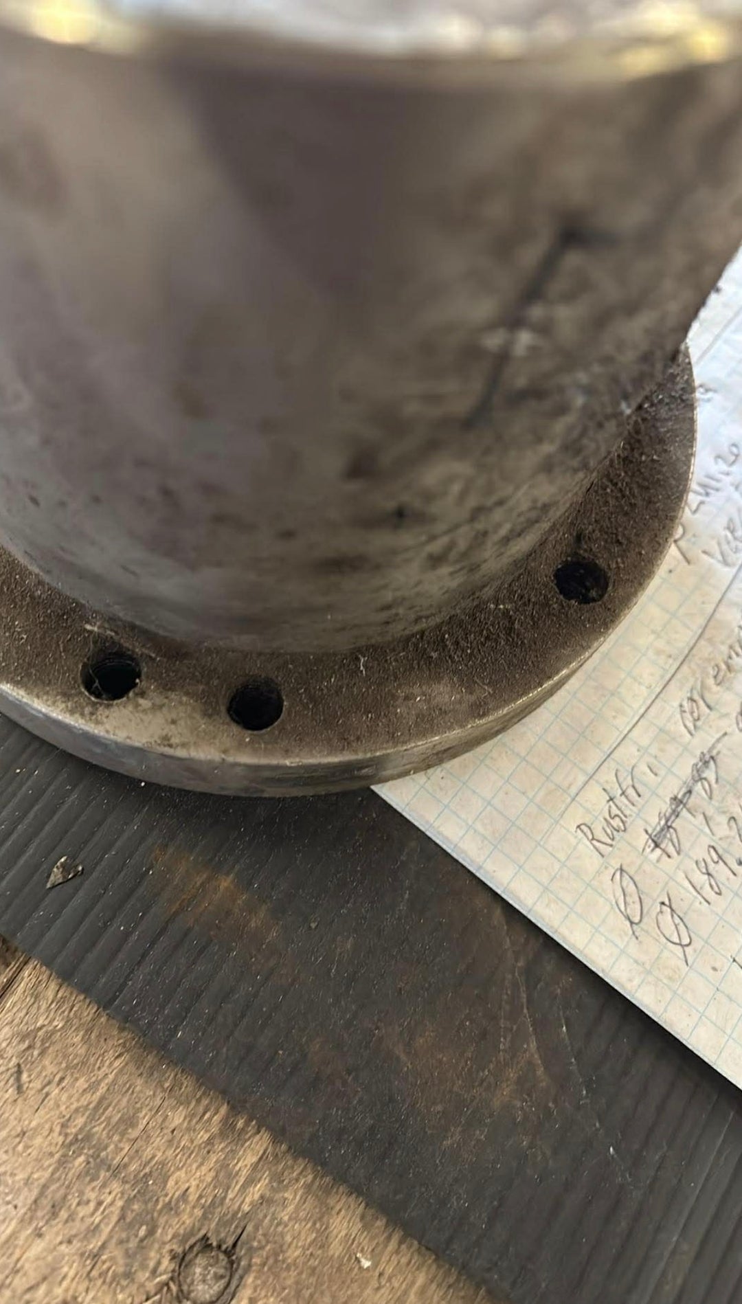 Rør emne i rustfrit stål, Ø115.02, Ø68.2, L=117mm – Aksler & Rør