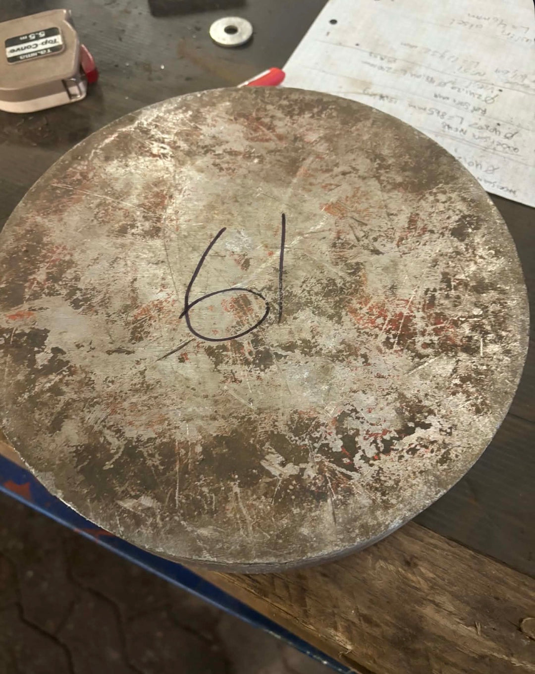 Aksel i Aluminium Ø241, L=47mm