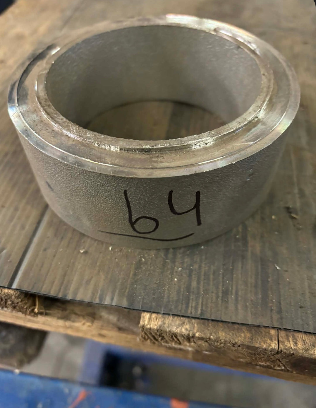 Rør emne i rustfrit stål, Ø118.39, Ø87.94, L=41mm – Aksler & Rør