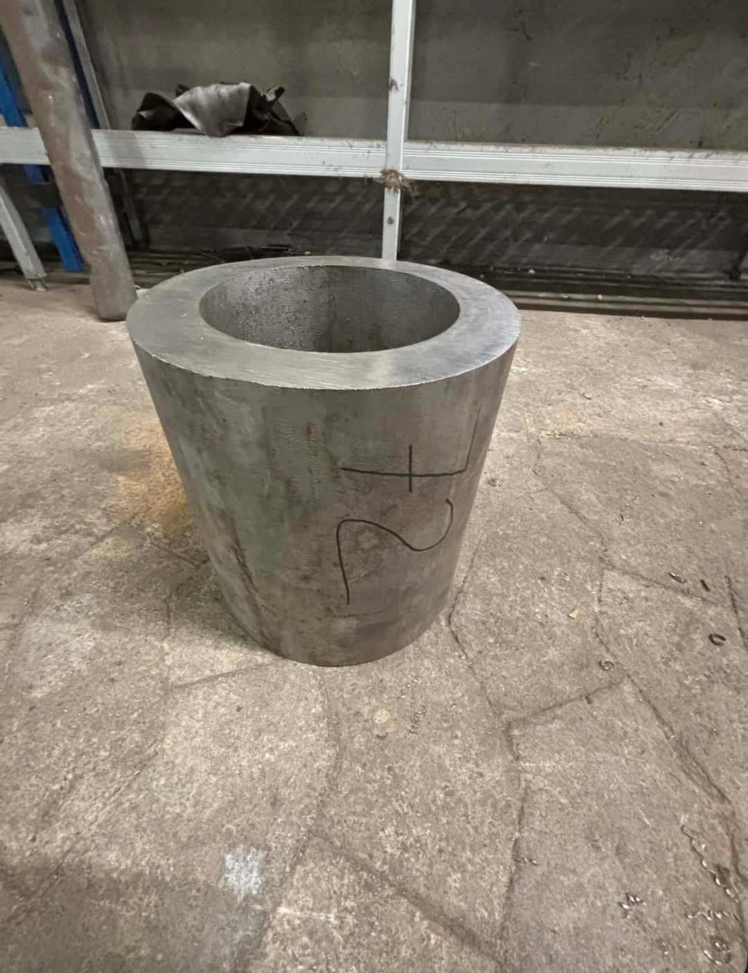 Rør emne i rustfrit stål, Ø191.54, Ø130.69, L=204mm – Aksler & Rør