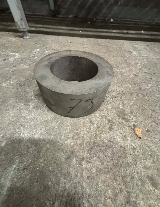 Rør emne i rustfrit stål, Ø113.87, Ø69.44, L=50mm – Aksler & Rør