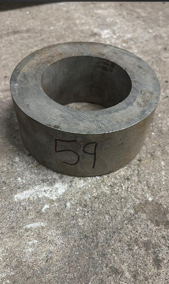 Rør emne i rustfrit stål, Ø113.91, Ø68.37, L=50mm – Aksler & Rør