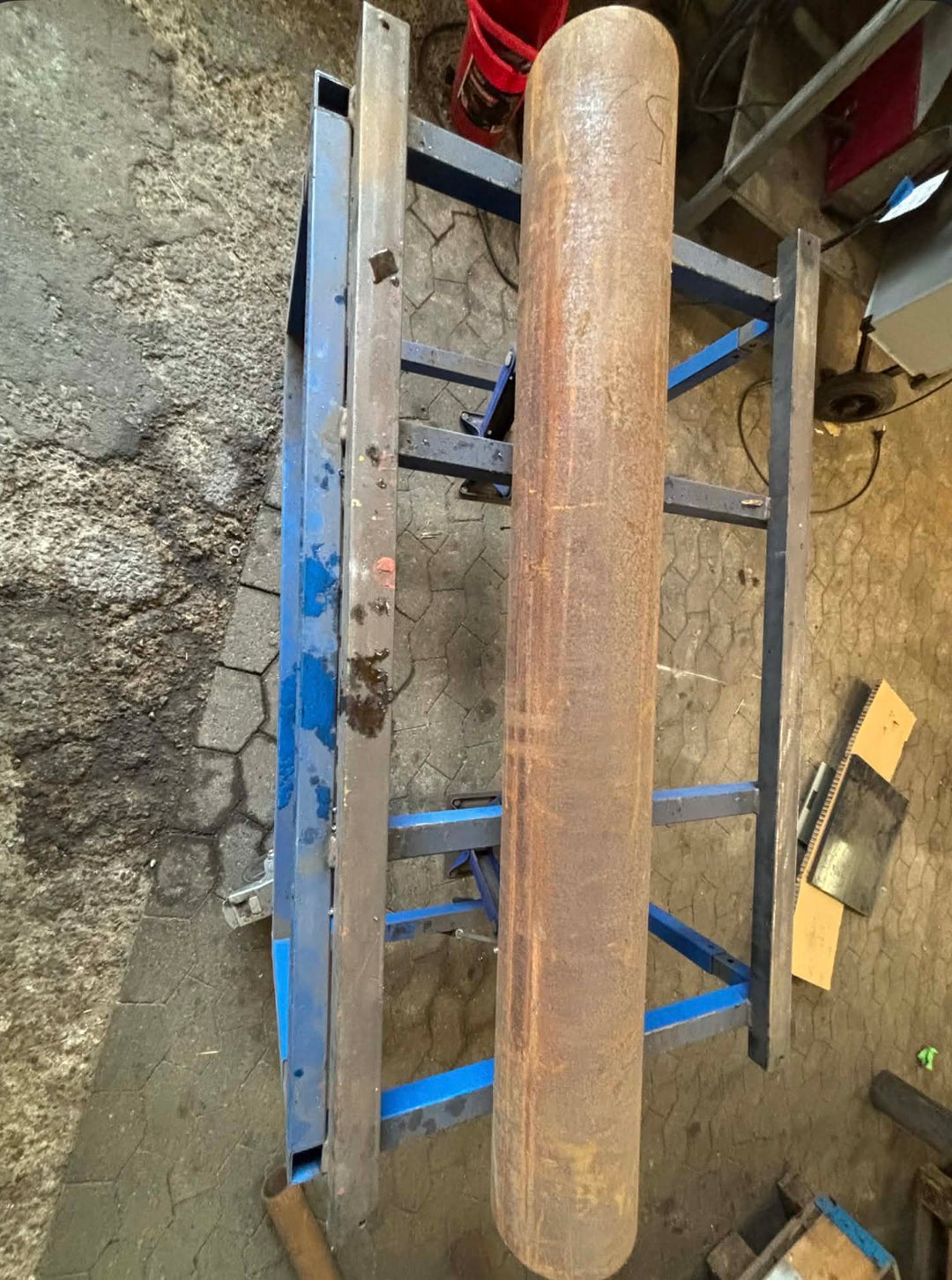 Rør sort stål, Ø168.85, Ø150.34, L=1276mm – Profiler & Rør