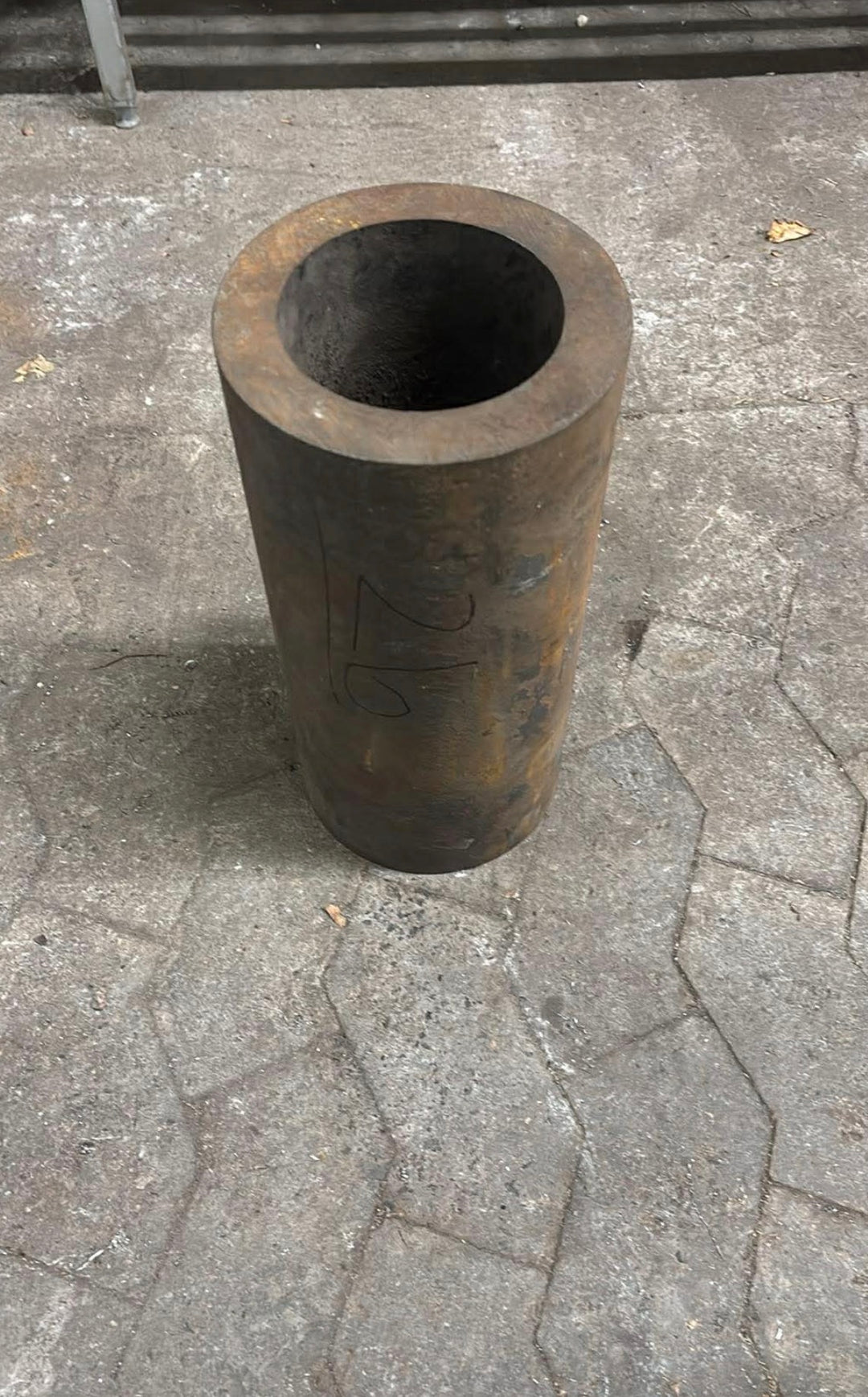 Emne rør i sort stål, Ø171.17, Ø116,30, L=372mm – Aksler & Rør