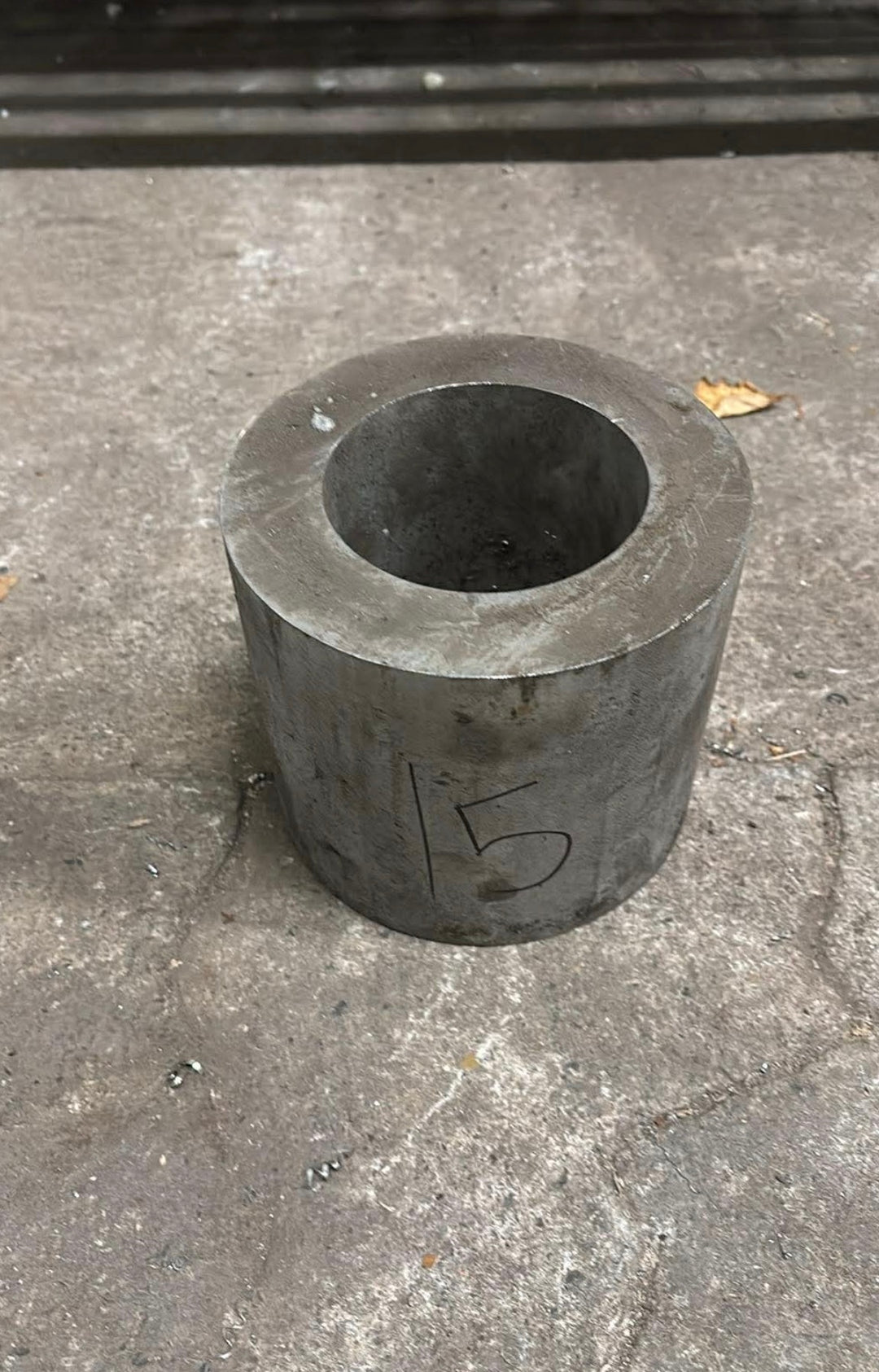 Rør i rustfrit stål, Ø125.01, Ø92.08, L=133mm – Aksler & Rør