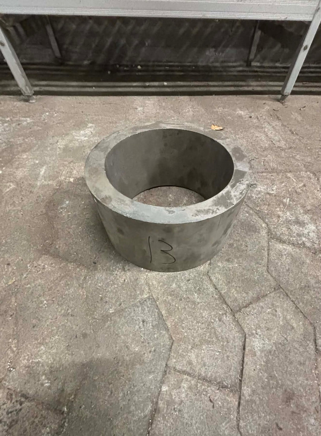Rør i rustfrit stål, Ø253,55, Ø196,39, L=132mm – Aksler & Rør