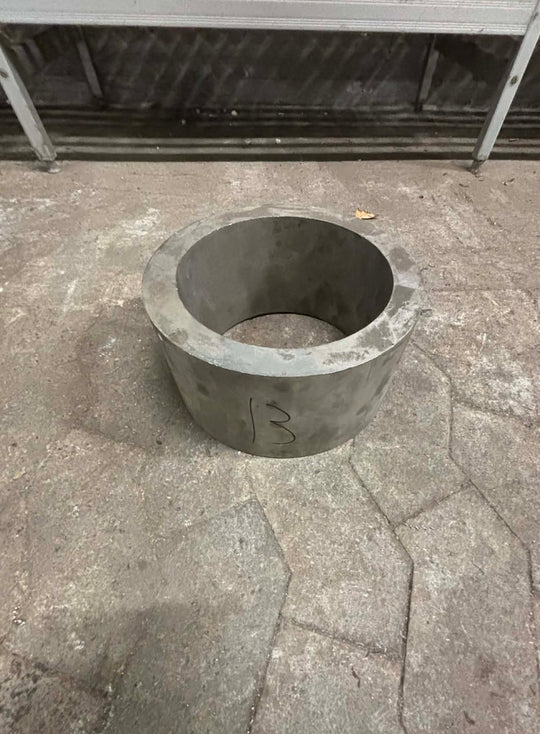 Rør i rustfrit stål, Ø253,55, Ø196,39, L=132mm – Aksler & Rør
