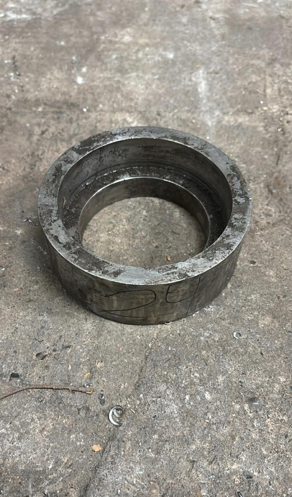 Rør i rustfrit stål, Ø113, Ø95, L=40mm – Aksler & Rør