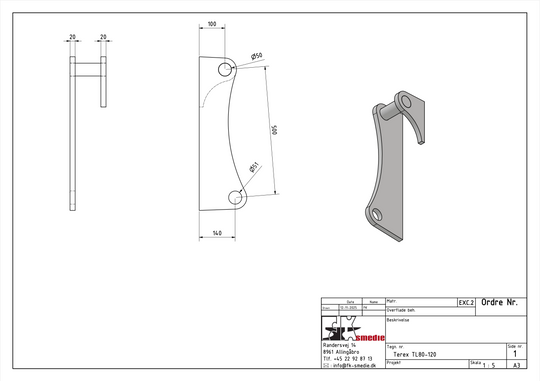 Terex TL-80-120 – Beslag (Maskine)
