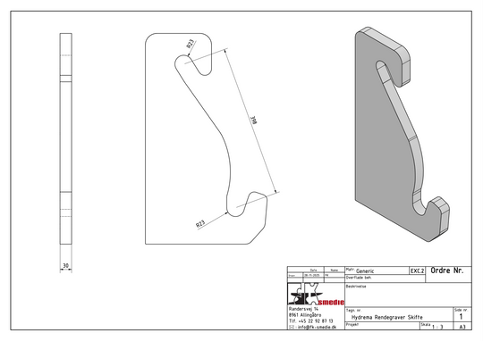 Hydrema Rendegraver – Beslag (Maskine)