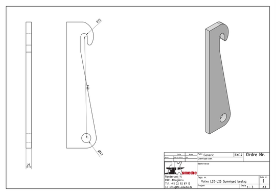 Volvo Gummiged L20-25 – Beslag (Maskine)