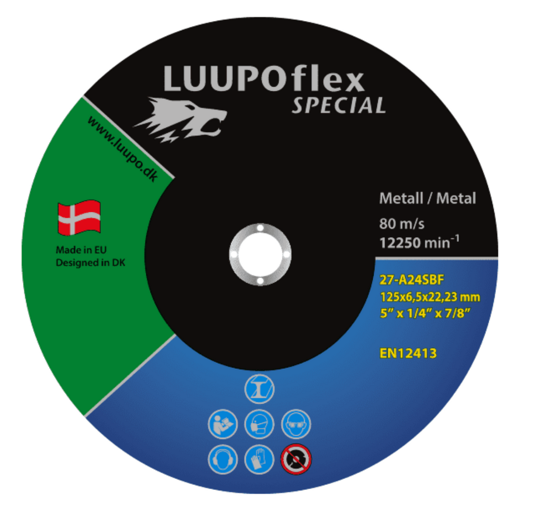 LUUPOflex Special Skrubskive til stål 230 x 6,5 x 22,23 mm A24S