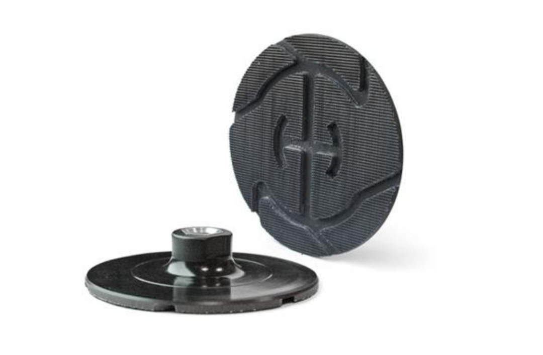 LUUPOflex bagskive Velcro for papirrondel 125 mm x M14 med køleriller