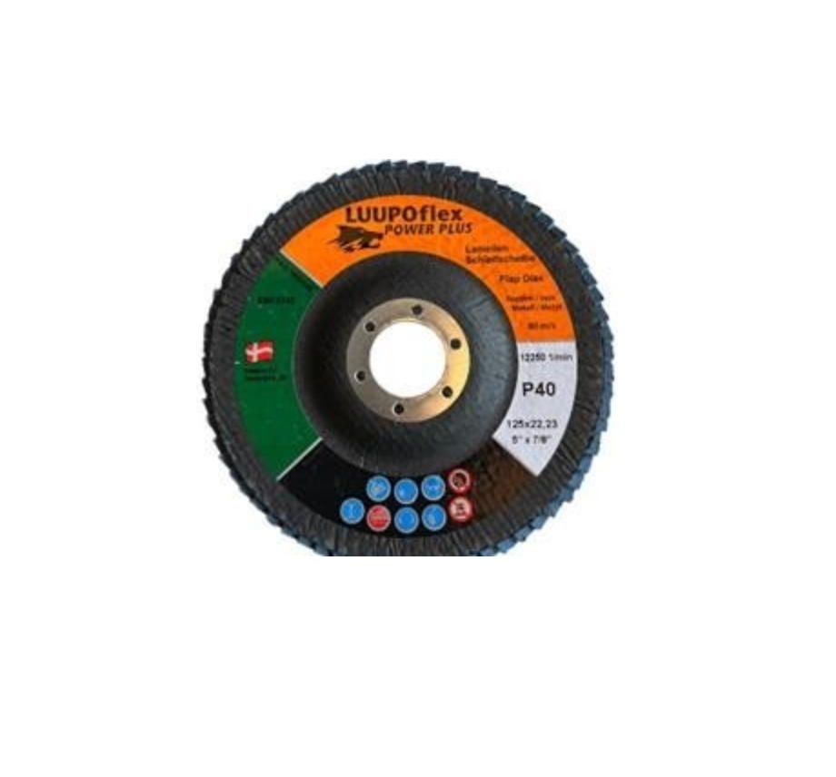LUUPOflex Classic Flap disc zirkon konisk HD 125 x 22 mm korn 40