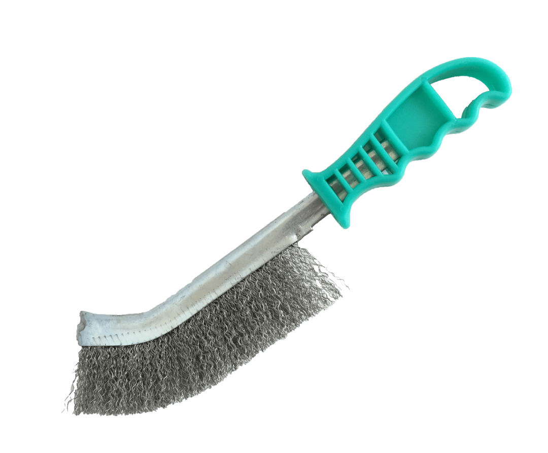 LUUPOflex håndstålbørster med plastic håndtag 1-rk. 0,3 mm SD tråd