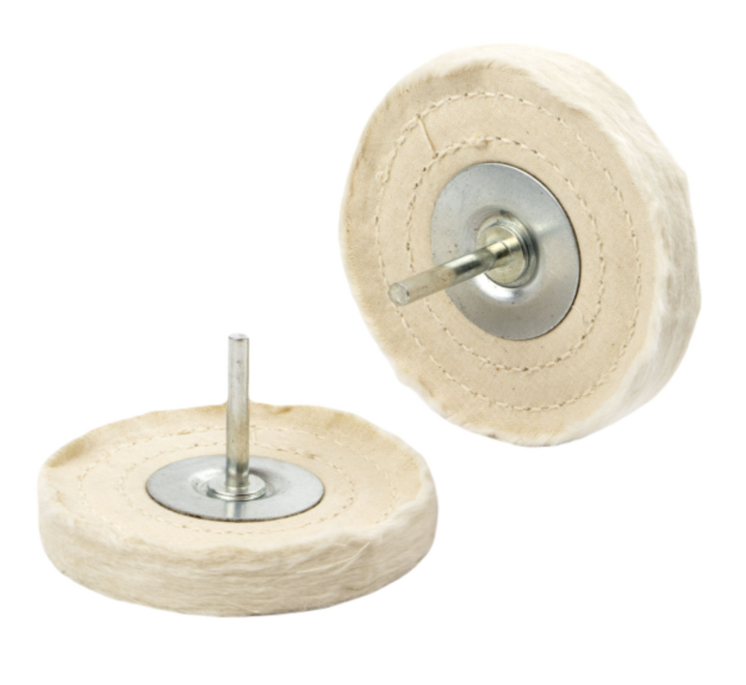 LuupOflex bomuldsskive på skaft 100 x 12 x 6 mm