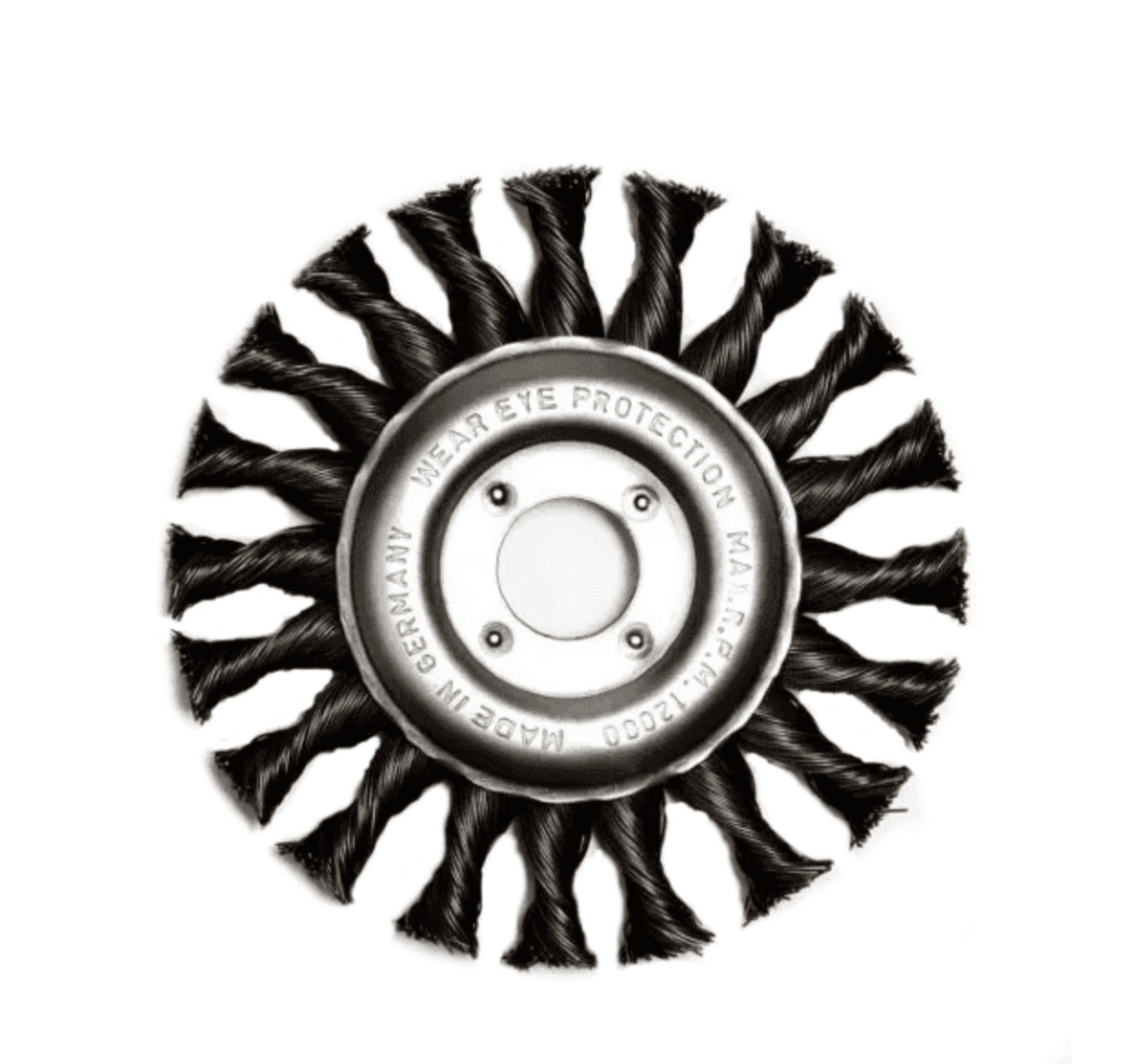 LUUPOflex roterbørster Snoet tråd 125x6x22,2 mm SD tråd 0,5 mm