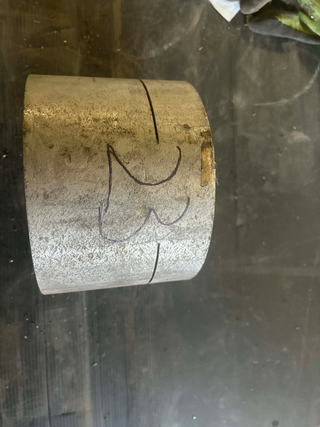 Rør i rustfrit stål, Ø122,46, Ø136,65, L=118mm – Aksler & Rør