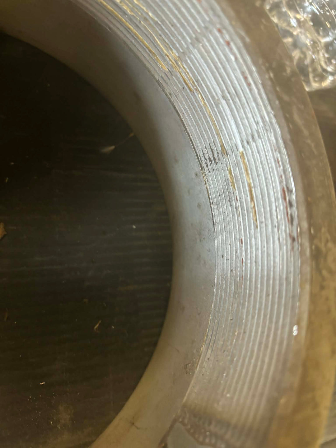 Rør i rustfrit stål, Ø189.16, Ø161.01, L=75mm