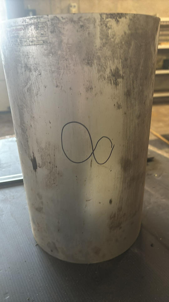 Rør Aluminium, Ø210.29, Ø199.9, L=330mm – Profiler & Rør