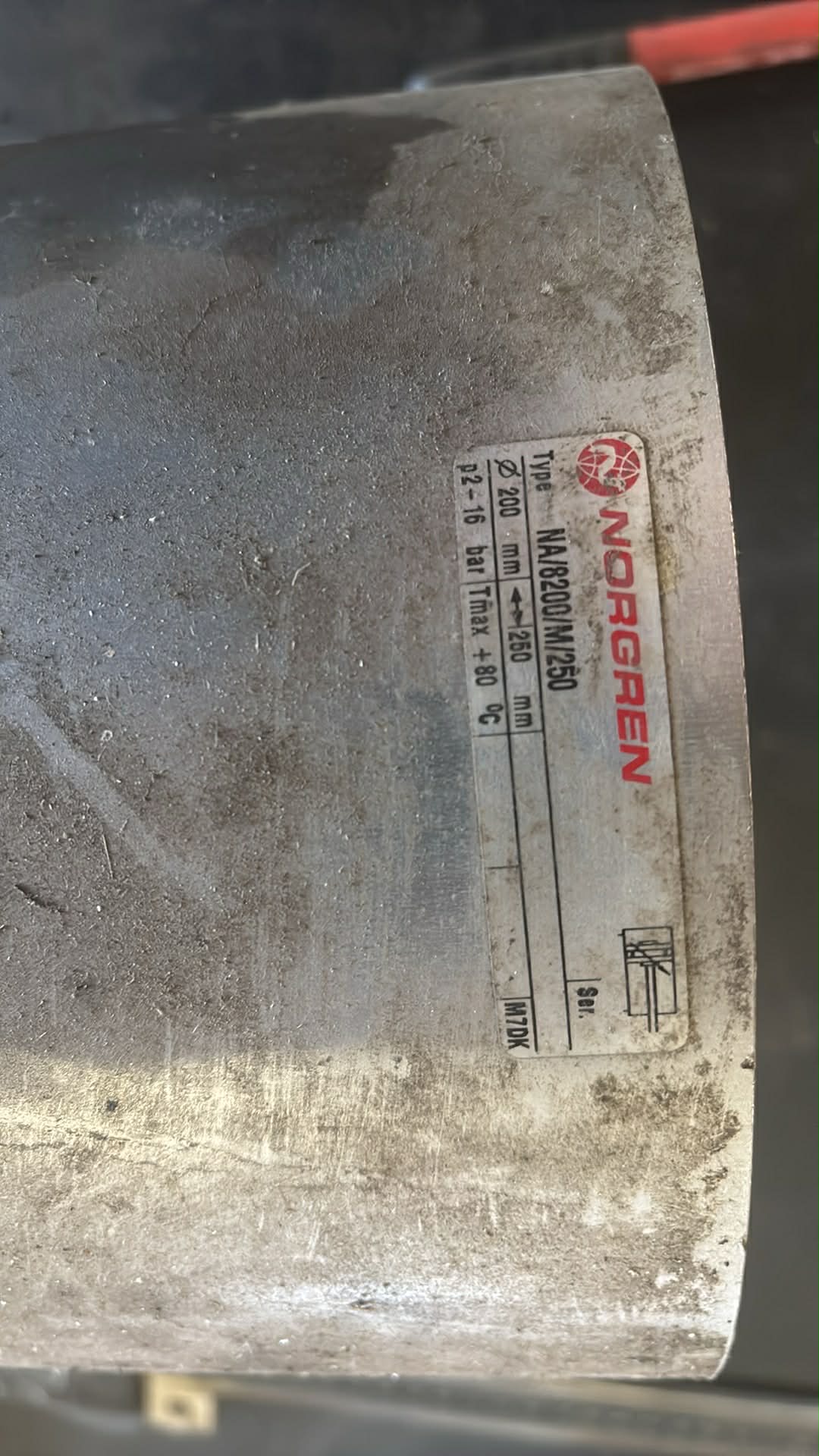 Rør Aluminium, Ø210.29, Ø199.9, L=330mm – Profiler & Rør