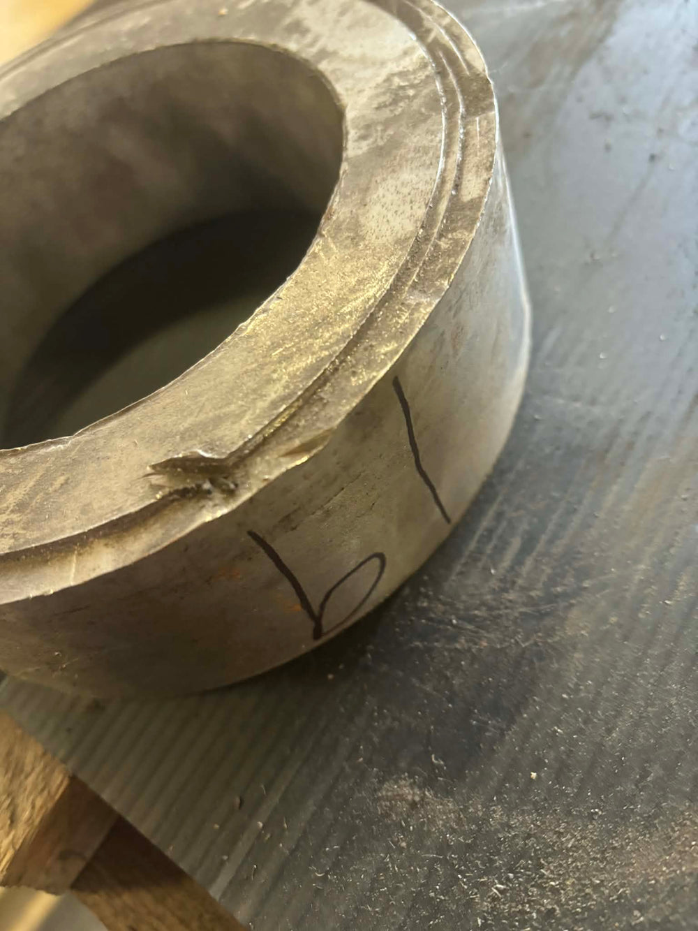 Rør i rustfrit stål, Ø161,1, Ø109,93, L=50mm – Aksler & Rør