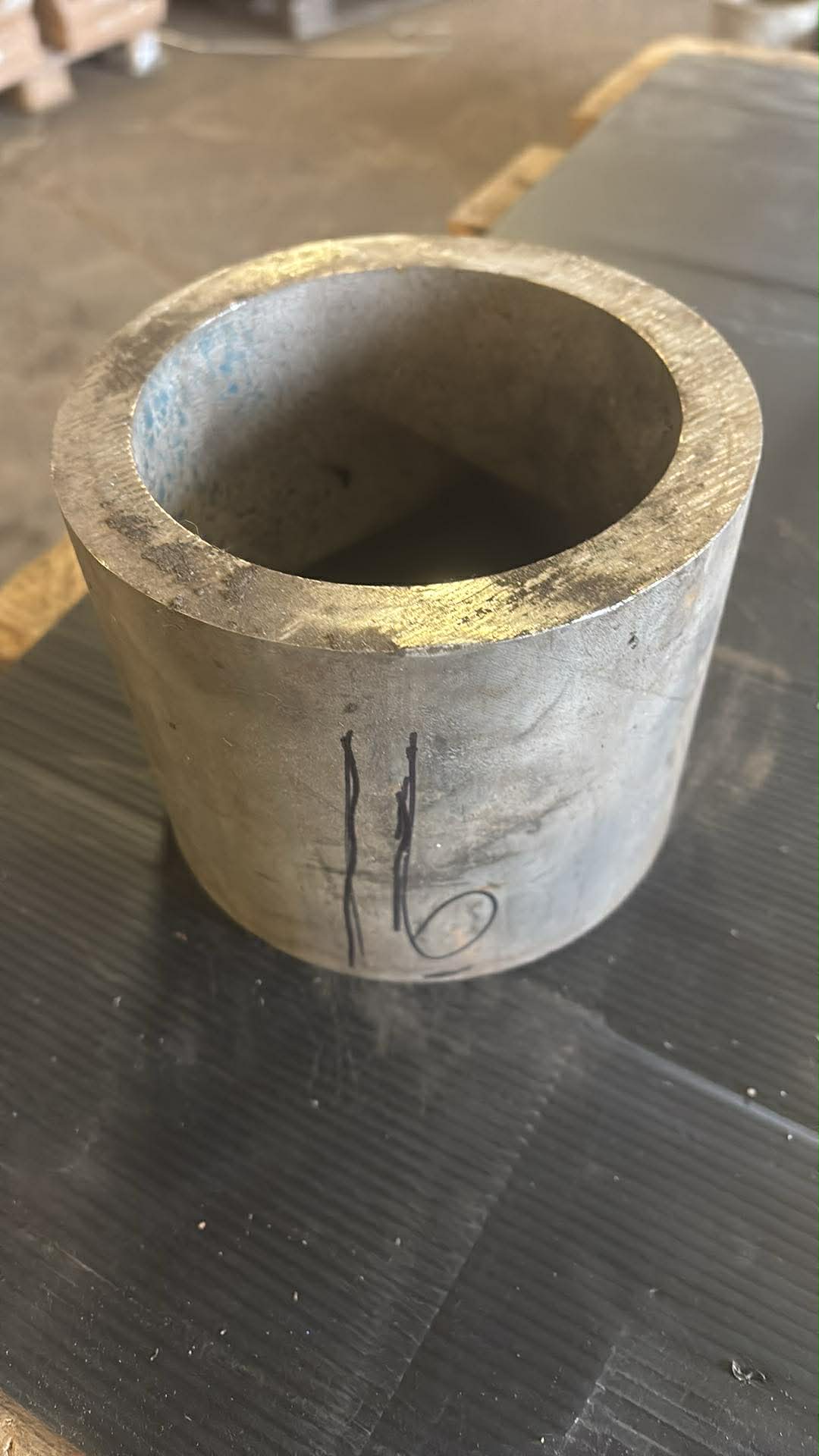 Rør i rustfrit stål, Ø141,93, Ø110,36, L=114mm – Aksler & Rør